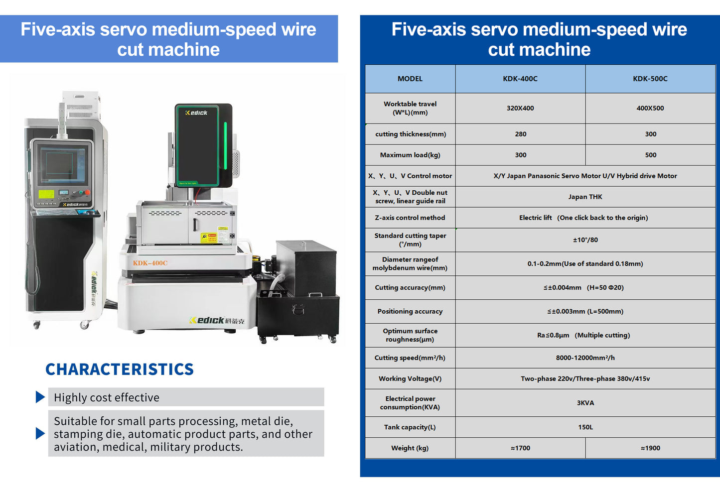 Wire cut EDM machine C series